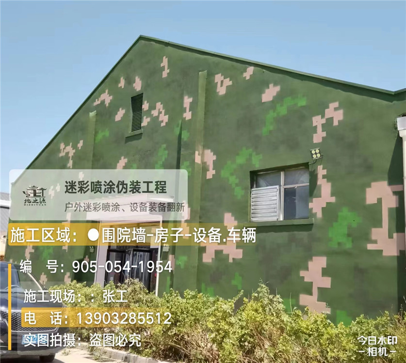 承德外墙数码迷彩漆施工报价清单（100㎡标准墙面测算）